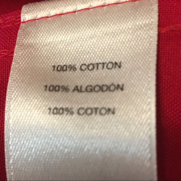 CHICO’S RED NO-IRON SATEEN LONG SLEEVE SHIRT - Picture 9 of 16